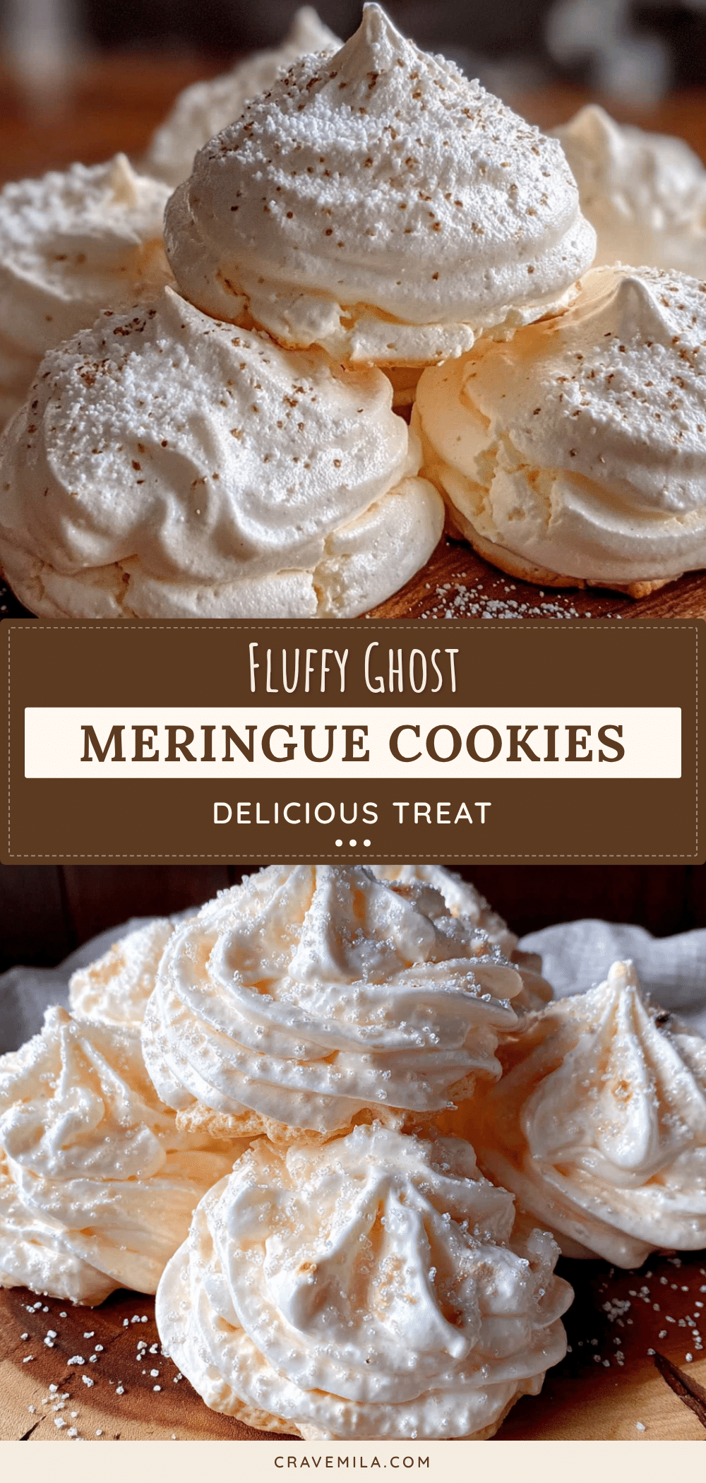 fluffy ghost meringue cookies recipe