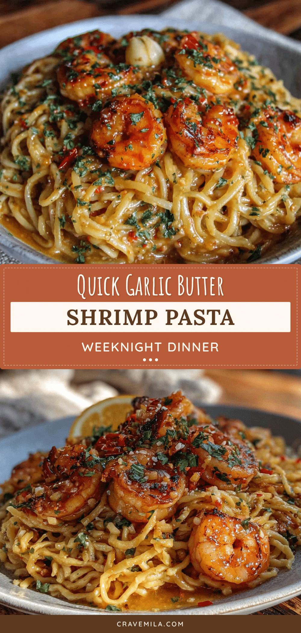 garlic butter shrimp pasta recipe