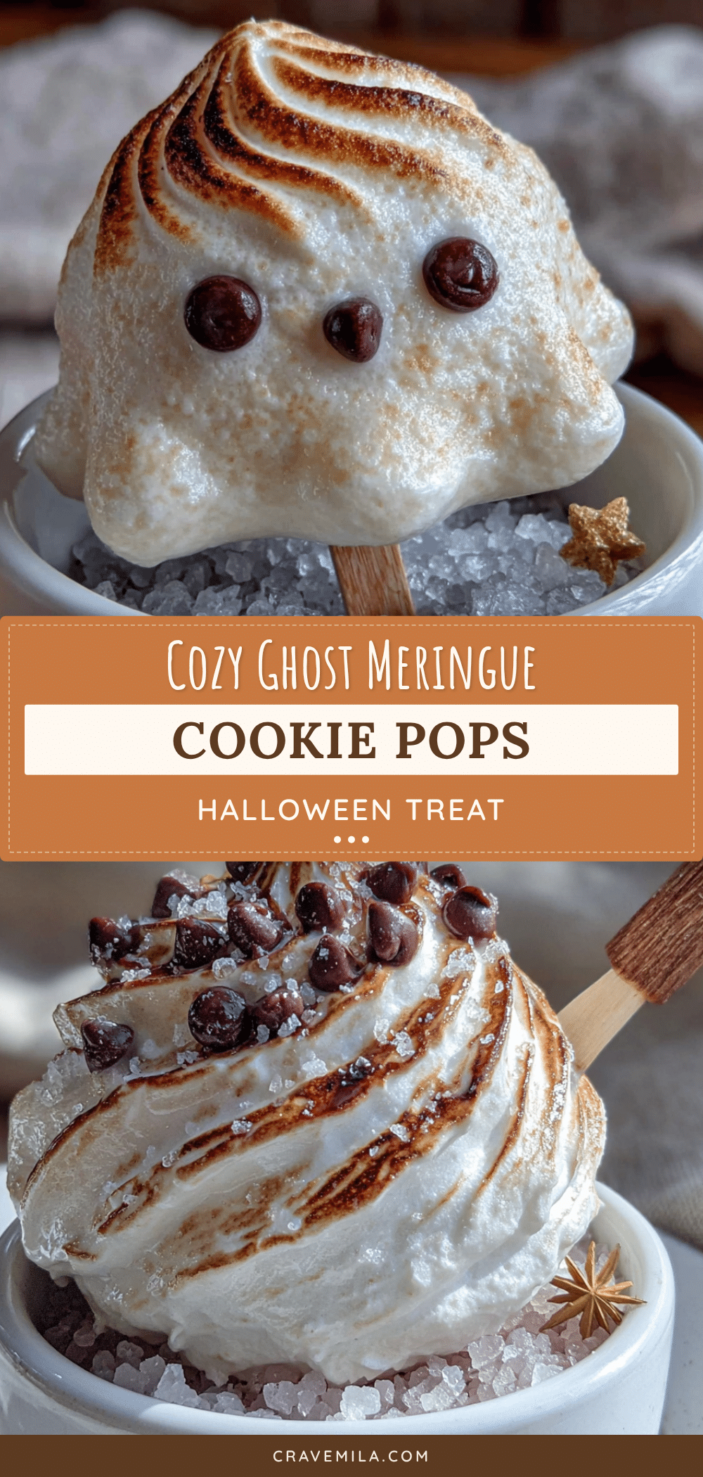 ghost meringue cookie pops recipe