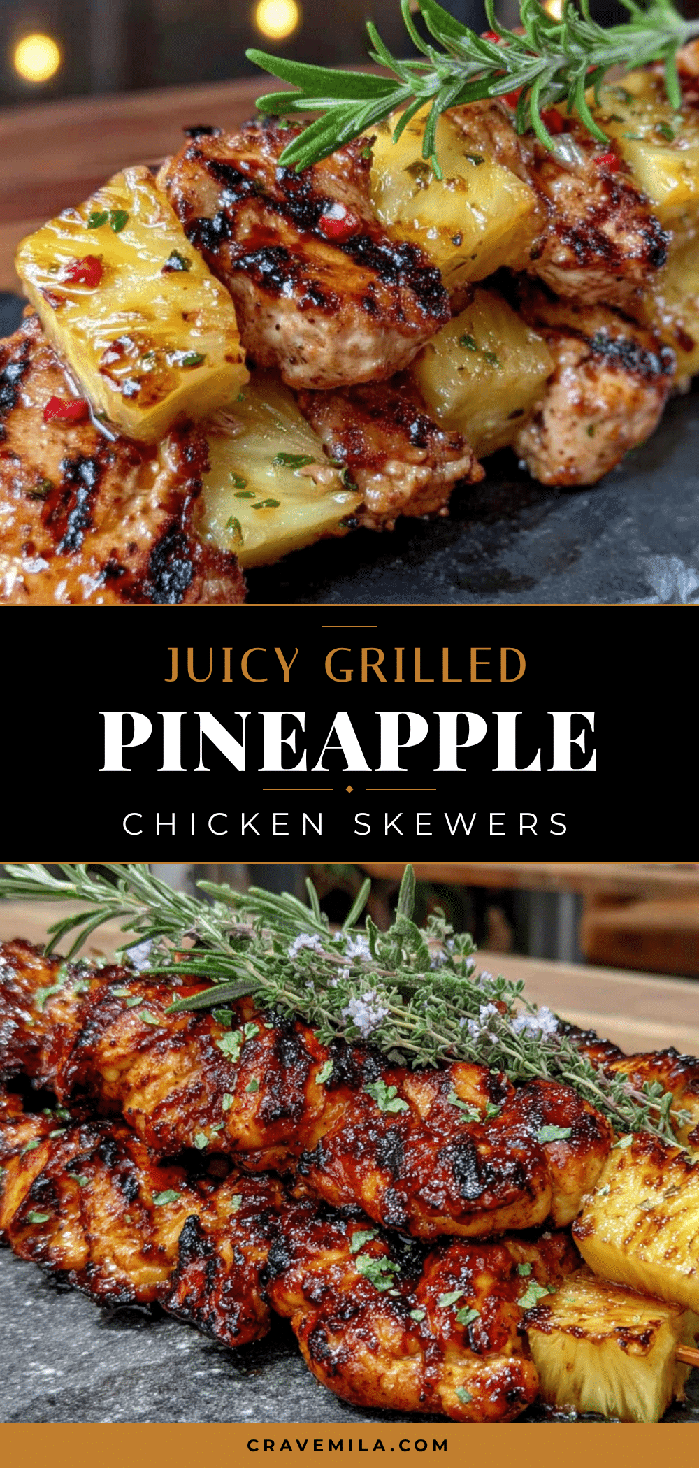 Grilled Pineapple Chicken Skewers recipe