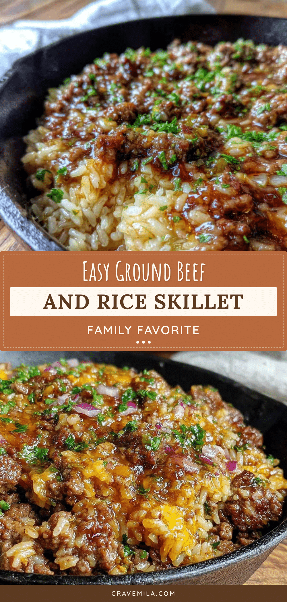 ground beef and rice skillet recipe