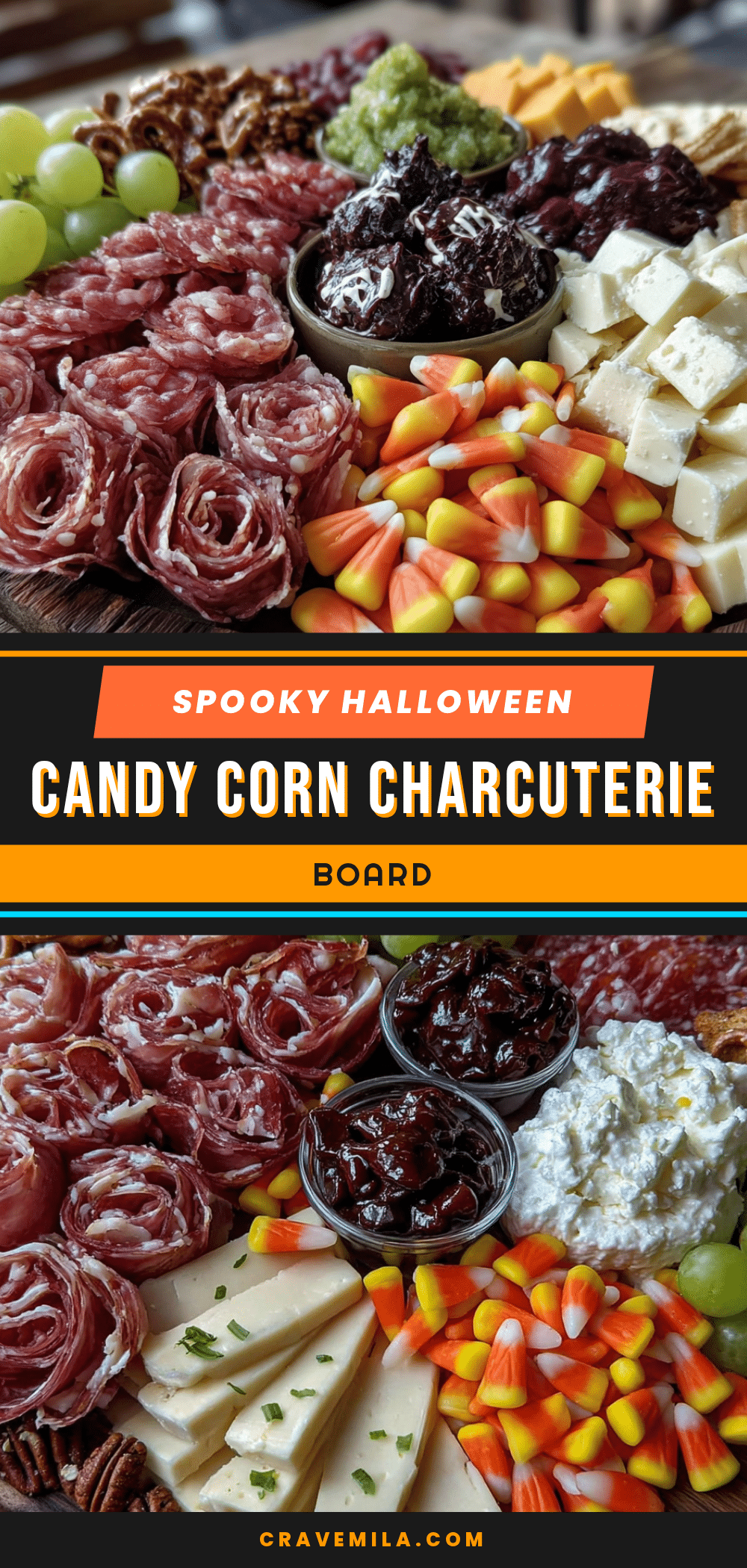 Halloween Charcuterie Board with Candy Corn recipe