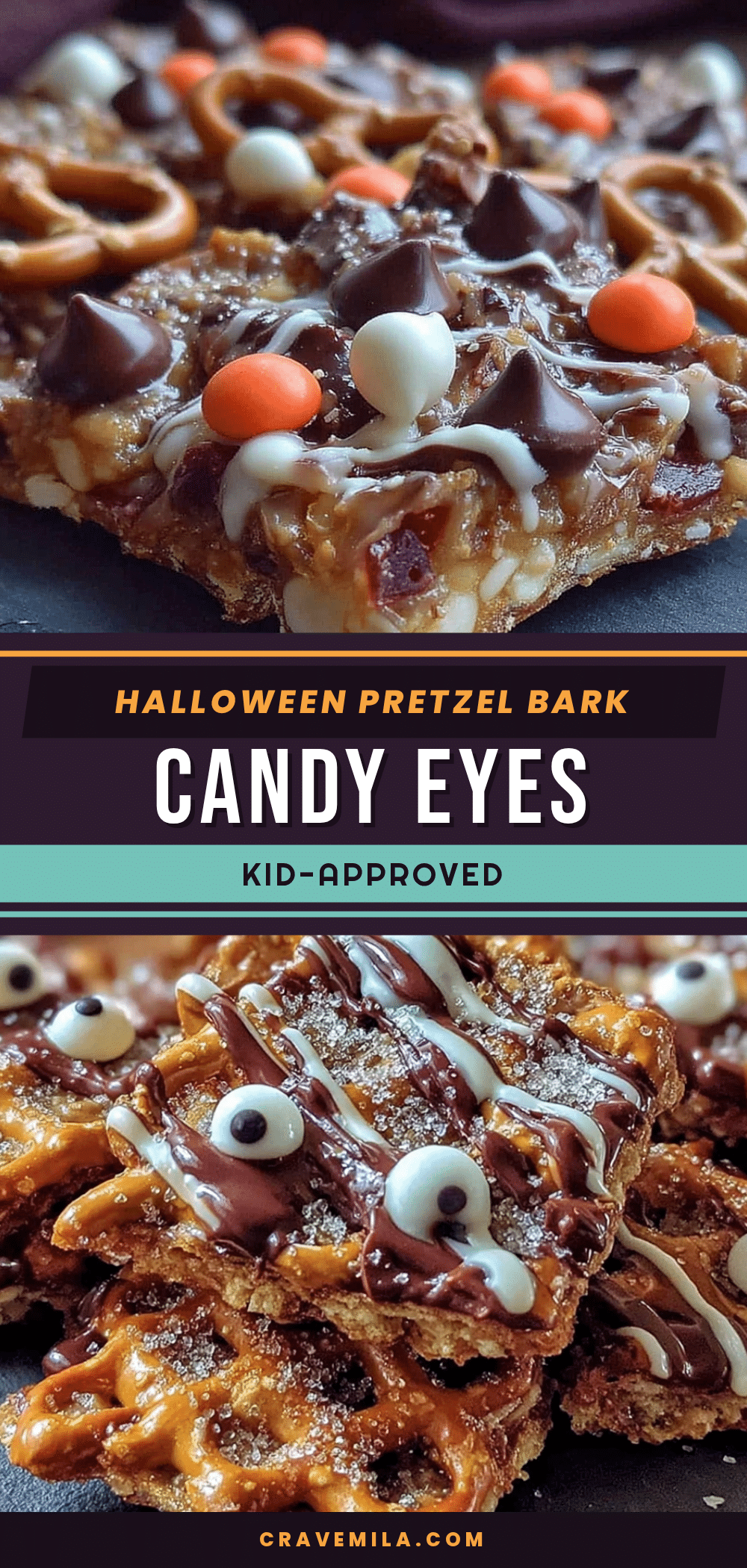 halloween pretzel bark recipe