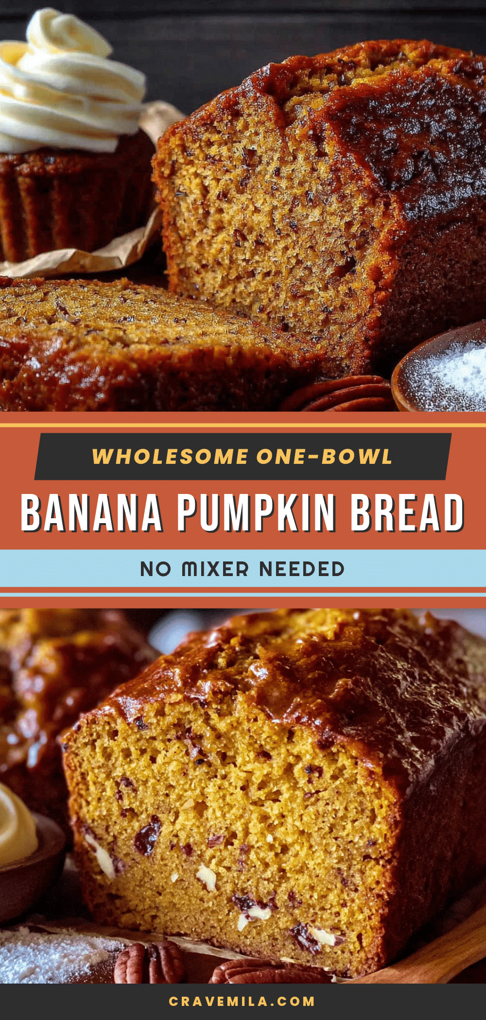healthy banana pumpkin bread recipe