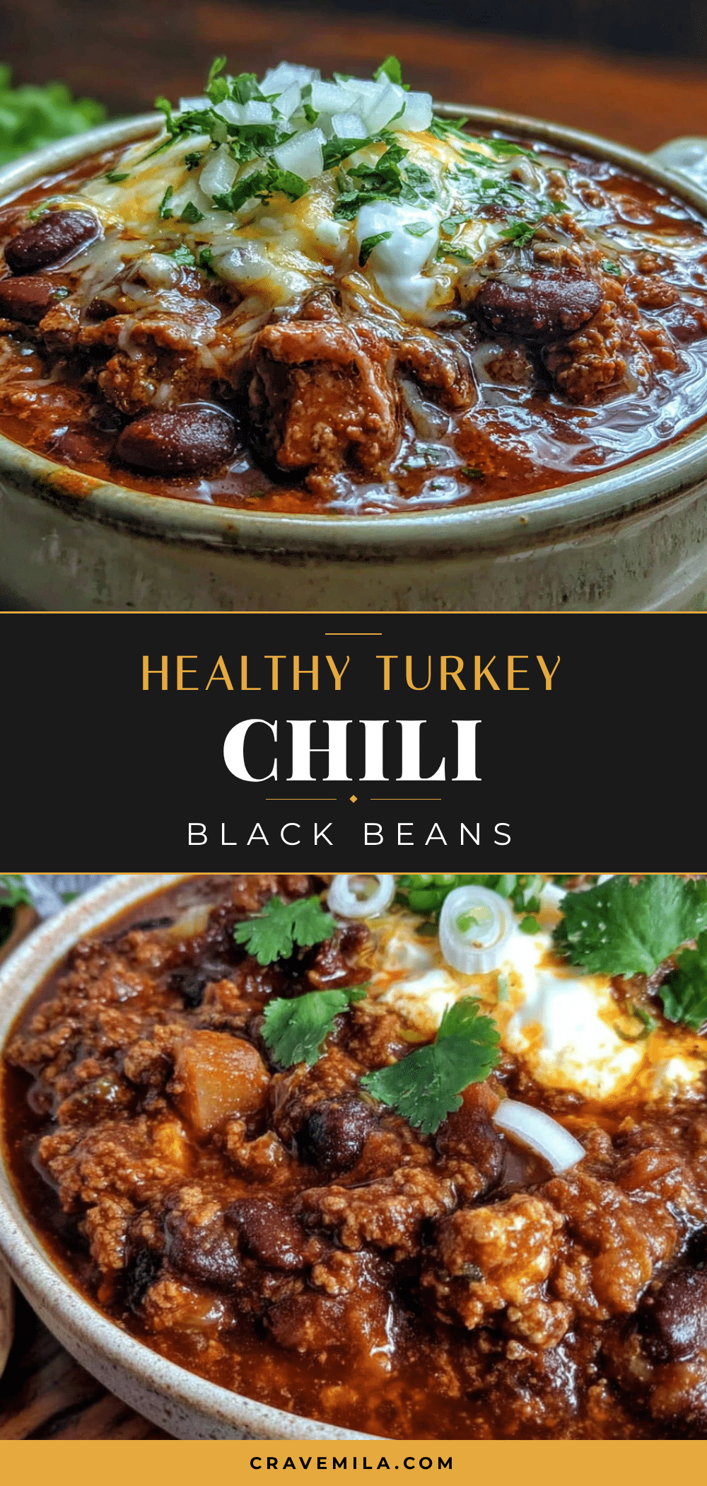 Healthy Turkey Chili with Black Beans recipe