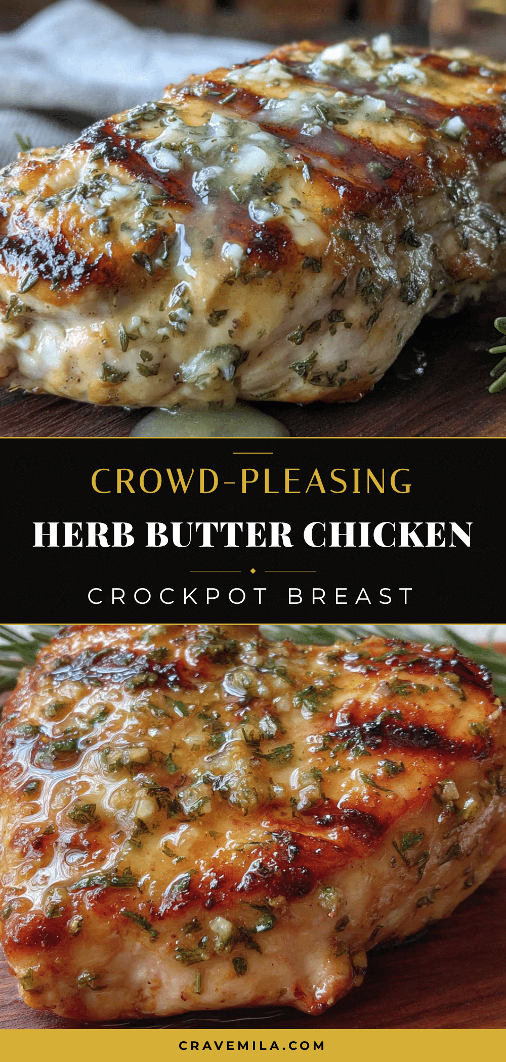 herb butter crockpot chicken breast recipe