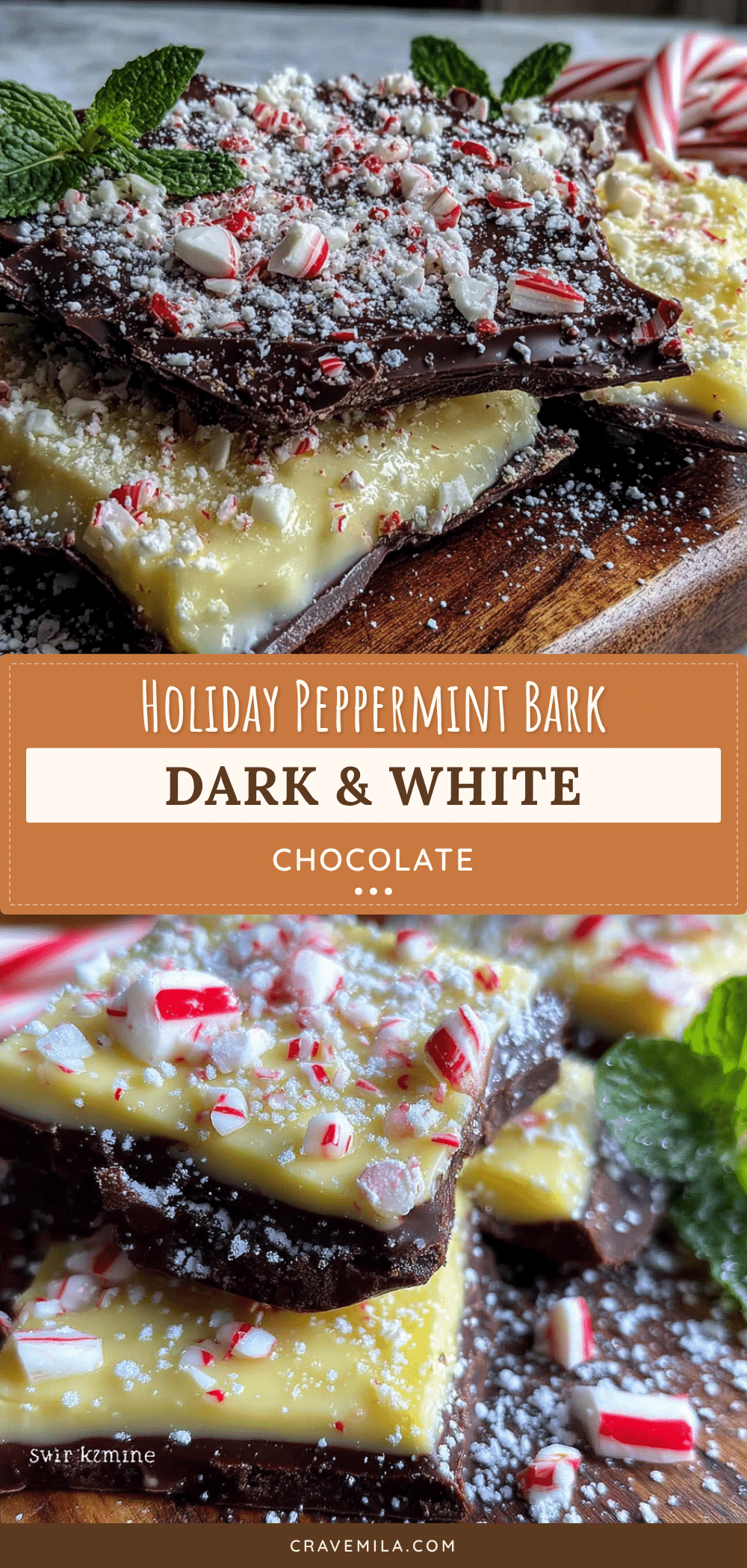 Holiday Peppermint Bark recipe
