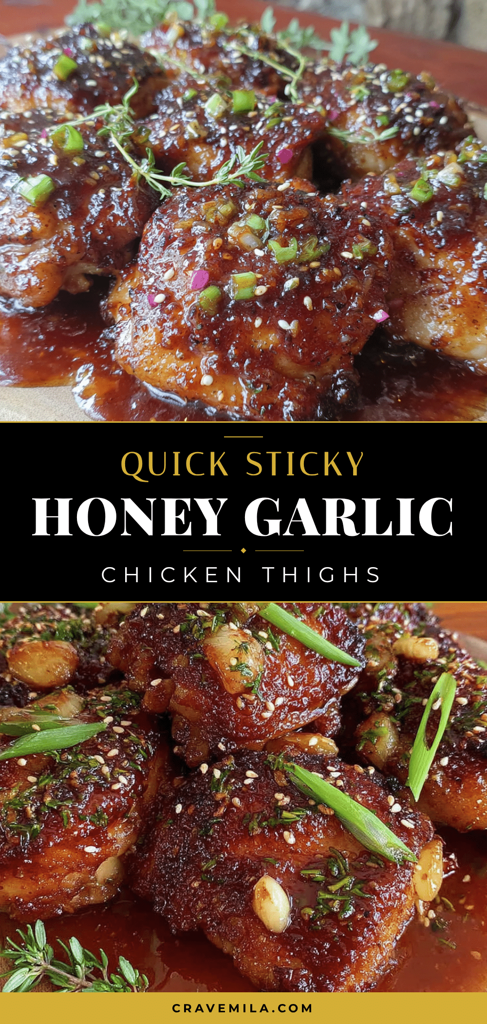 honey garlic chicken thighs recipe