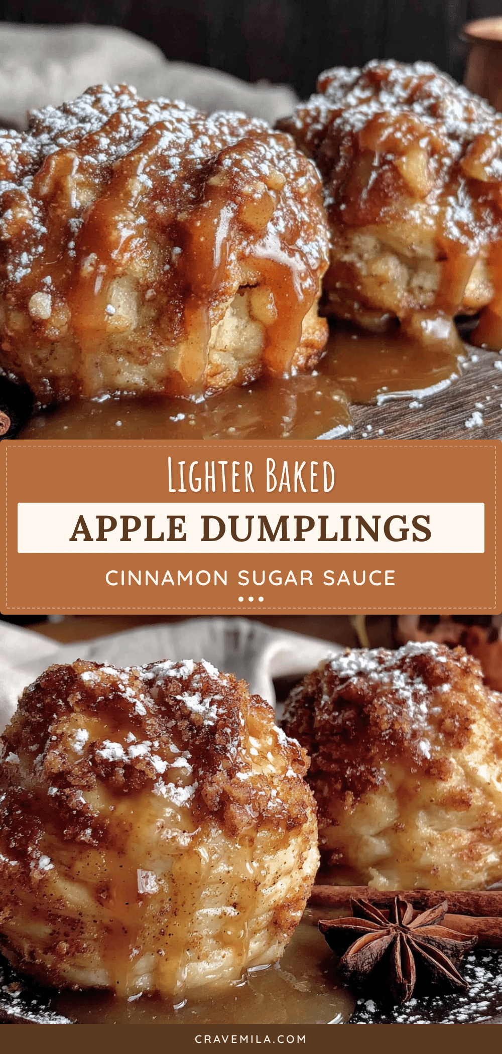 lighter baked apple dumplings recipe