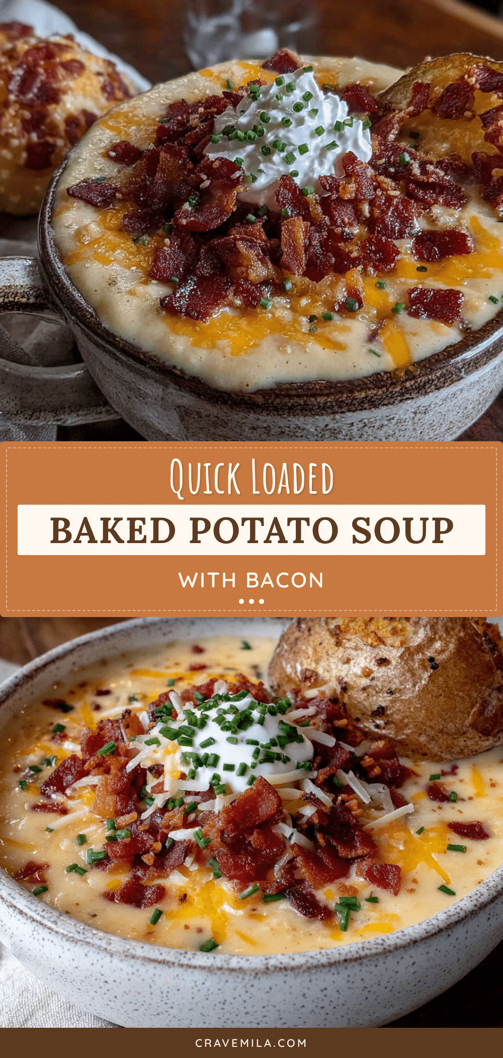loaded baked potato soup with bacon recipe