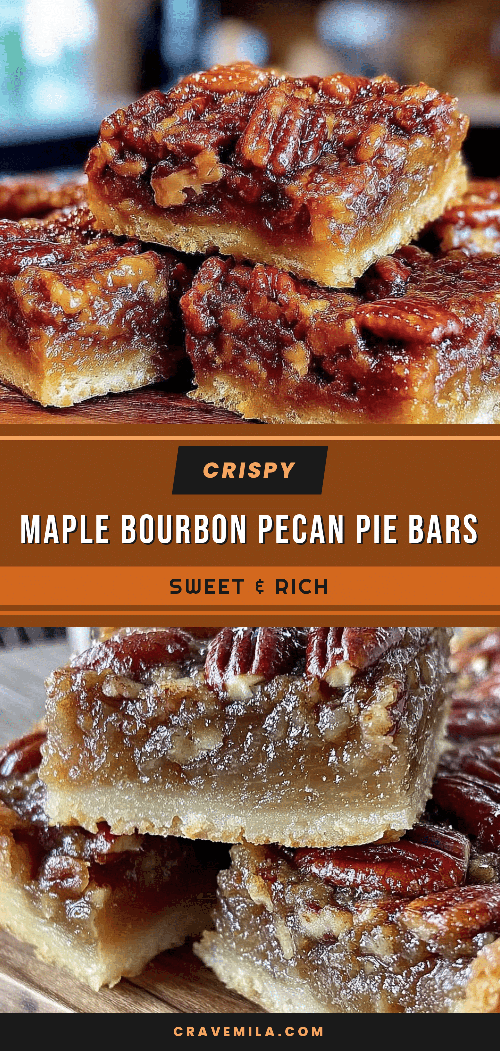 Maple Bourbon Pecan Pie Bars recipe