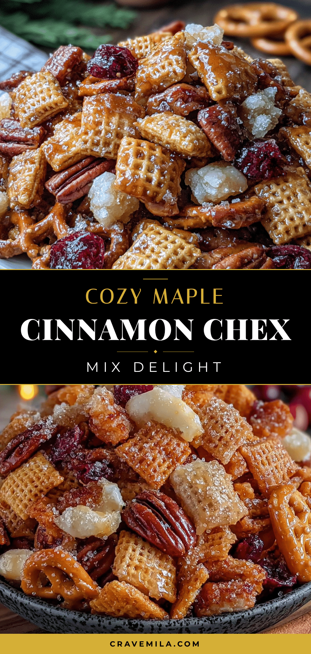 maple cinnamon chex mix recipe