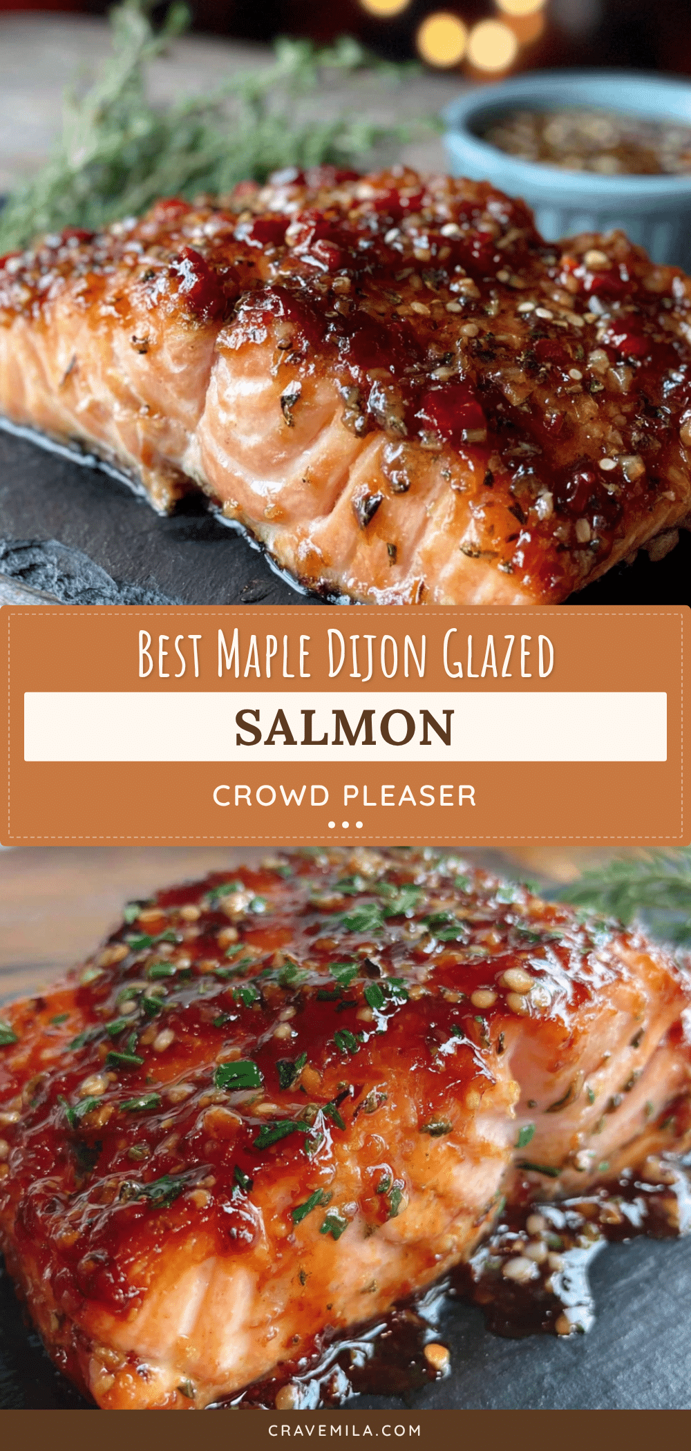 Maple Dijon Glazed Salmon recipe