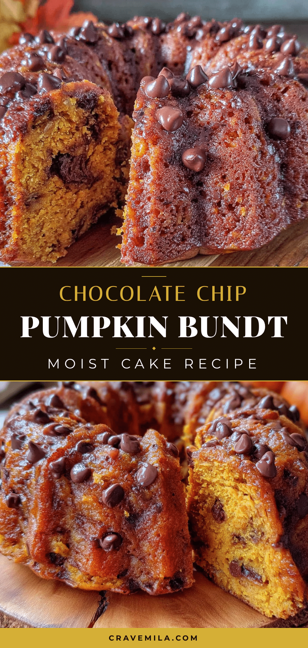 moist chocolate chip pumpkin bundt cake recipe
