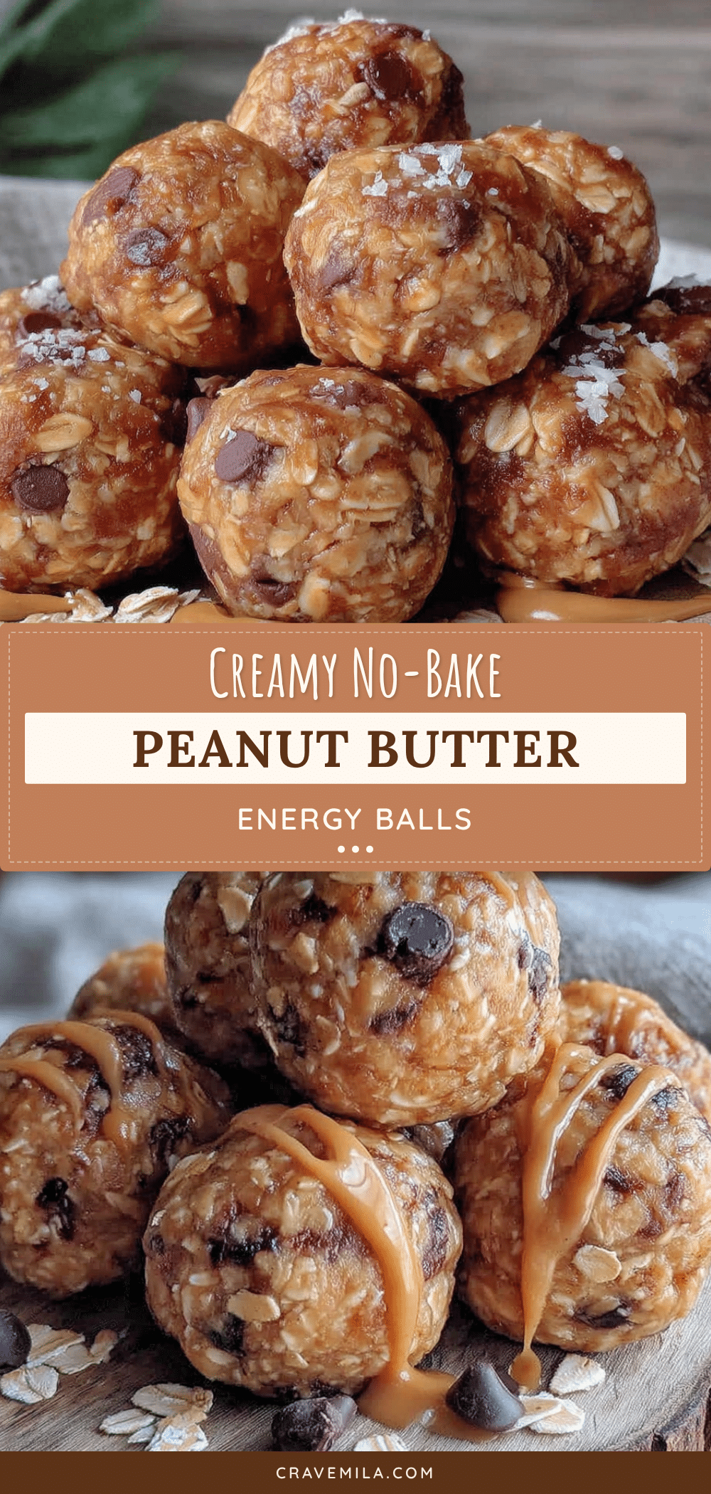no-bake peanut butter oat energy balls recipe