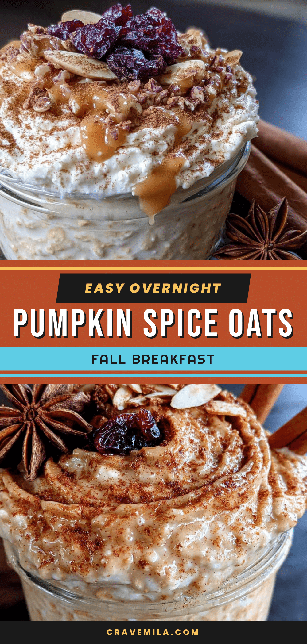 overnight pumpkin spice oats recipe