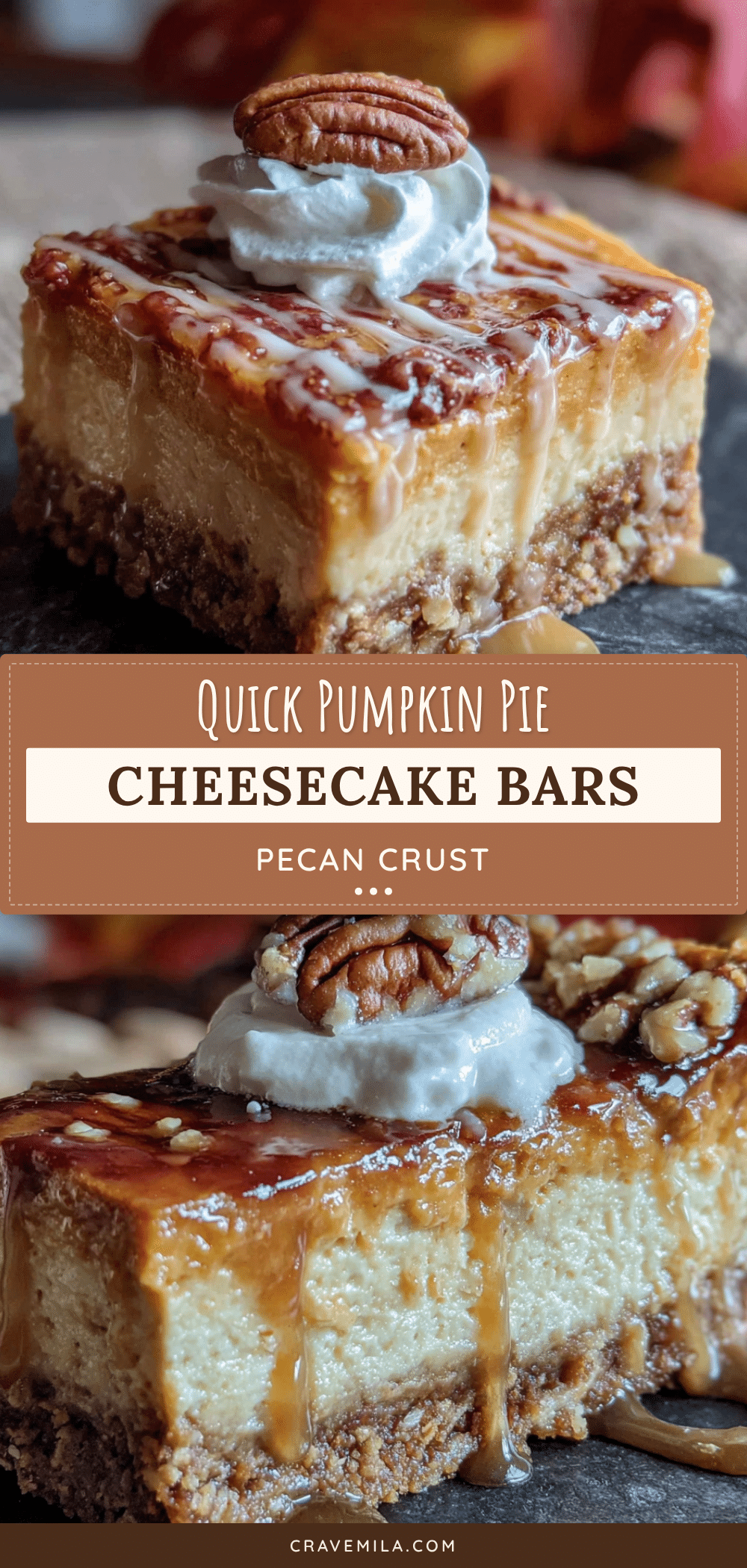 pumpkin pie cheesecake bars recipe