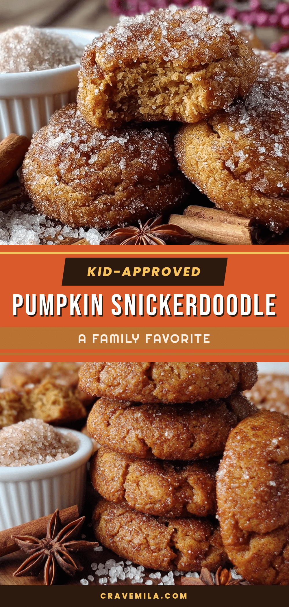 pumpkin snickerdoodle cookies recipe