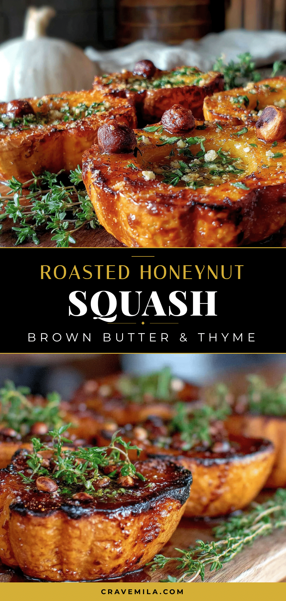 roasted honeynut squash with brown butter recipe
