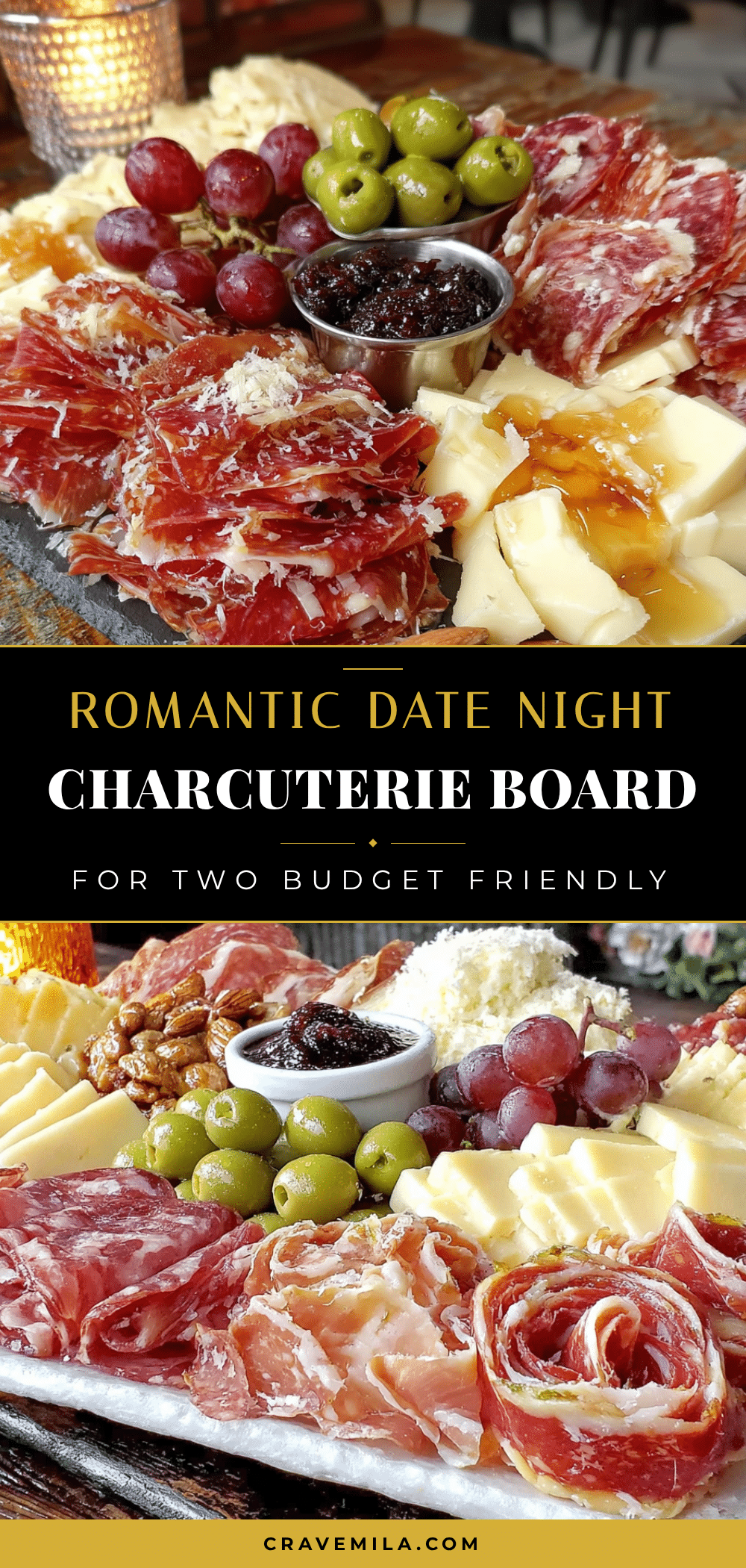 romantic budget-friendly date night charcuterie board for two recipe