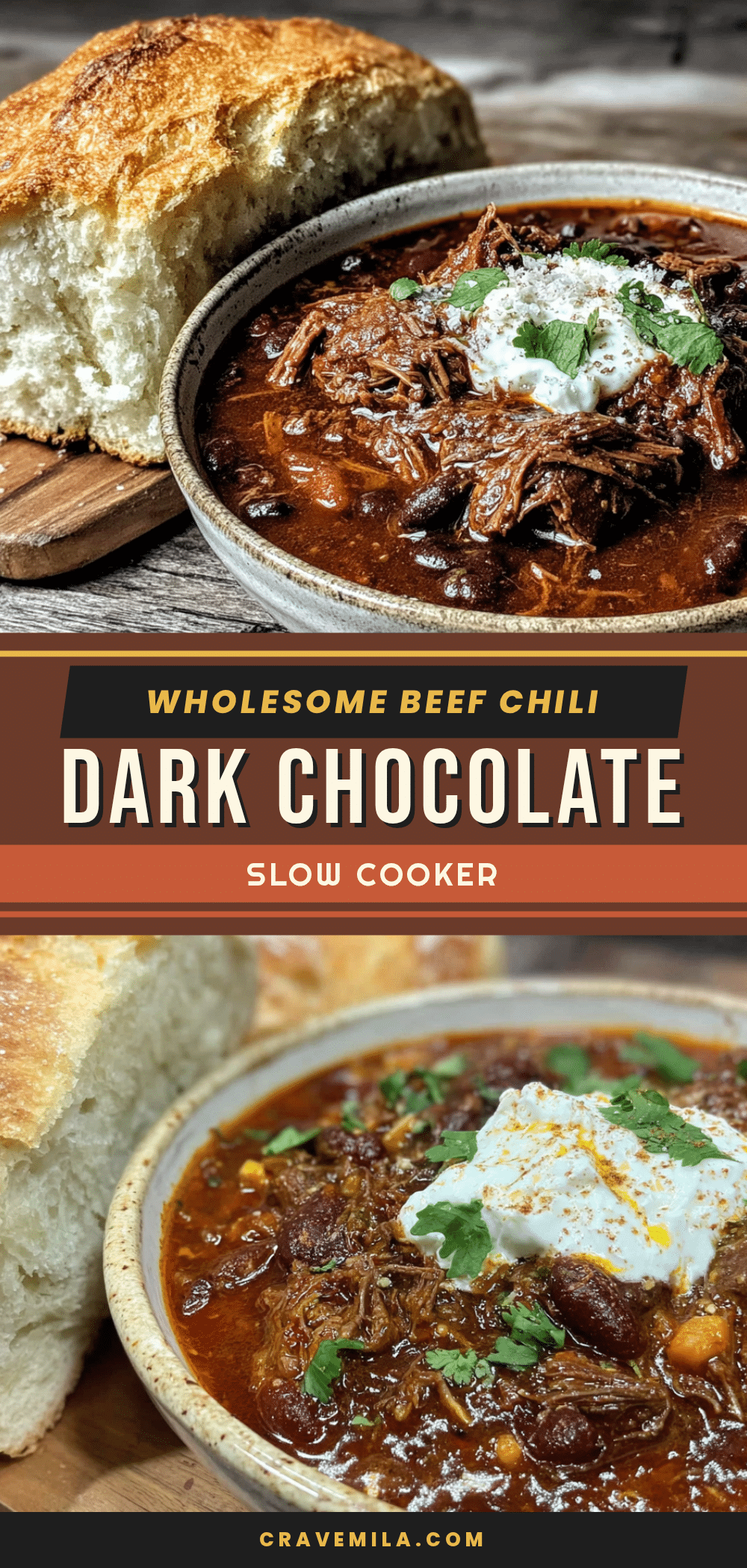 slow cooker beef chili with dark chocolate recipe