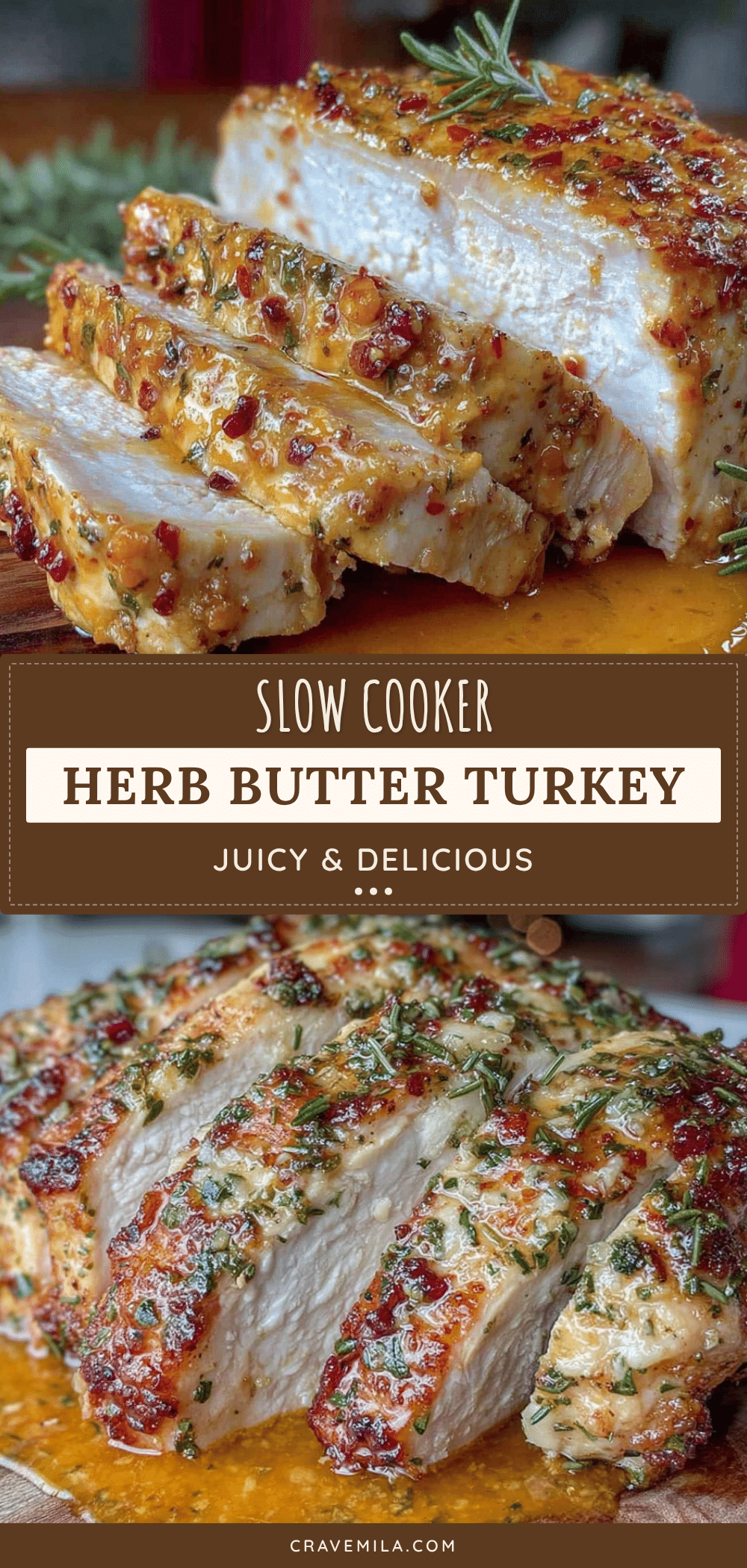 Slow Cooker Herb Butter Turkey Breast recipe