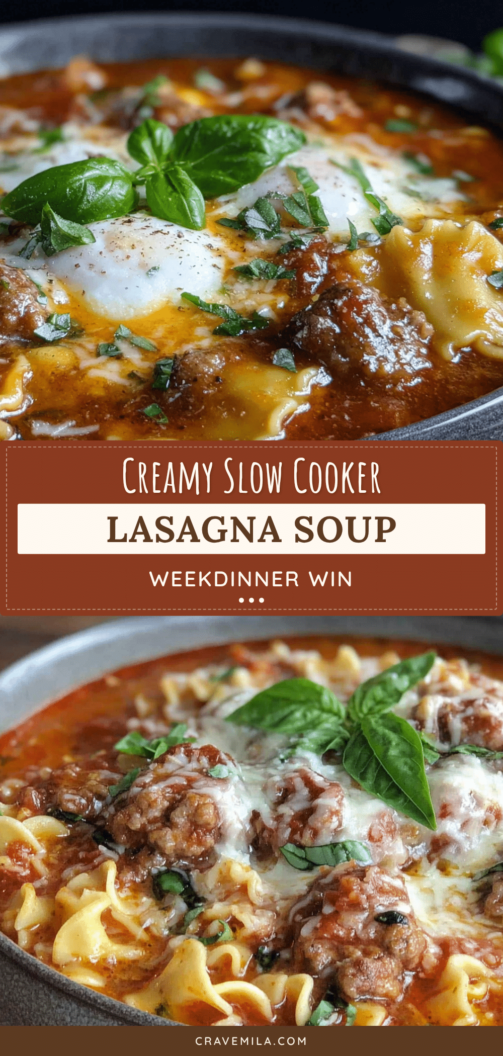 slow cooker lasagna soup recipe