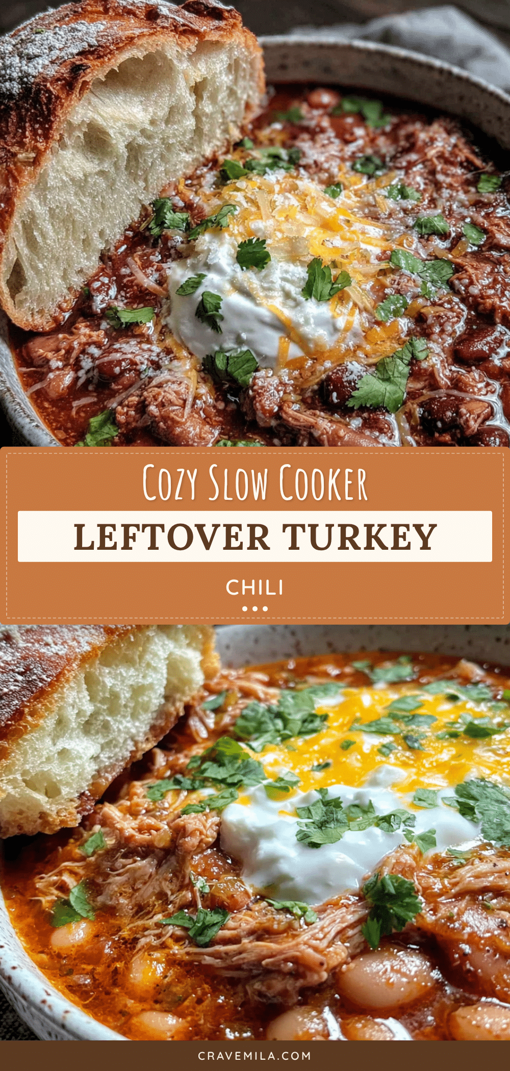 slow cooker leftover turkey chili recipe