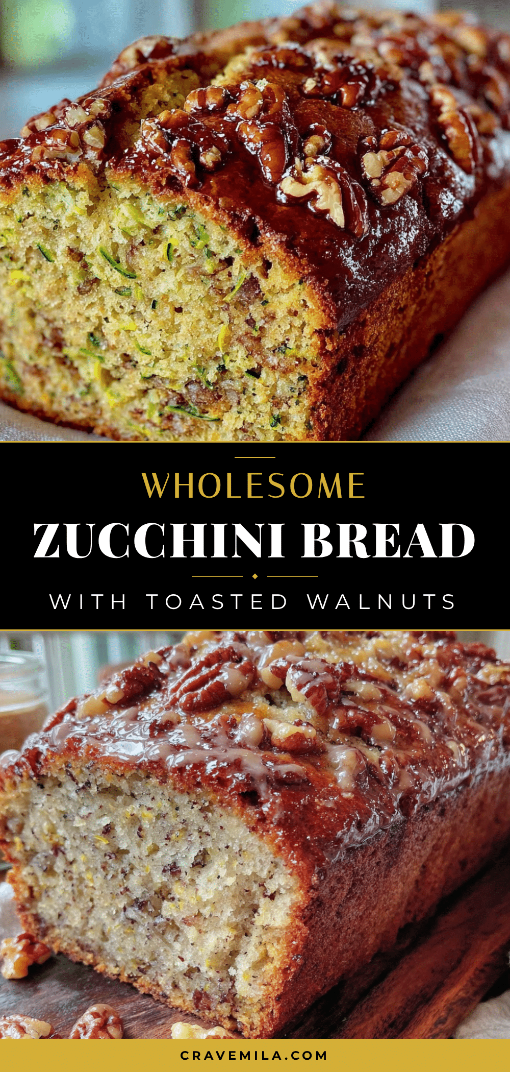 zucchini bread with toasted walnuts recipe